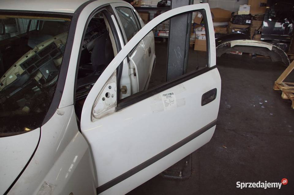 DRZWI LEWE PRZÓD OPEL ASTRA G 10L BIAŁY kujawsko-pomorskie Lipno