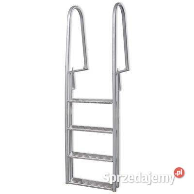 VidaXL Drabina do basenu pomostu 4 stopnie Warszawa