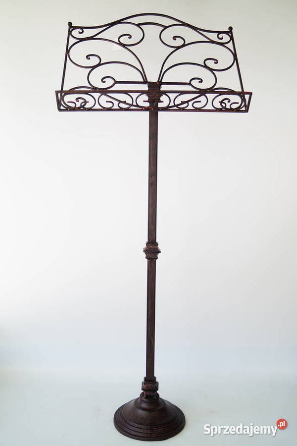 Metalowy rustykalny stojak do nut pulpit retro wielkopolskie Gizałki