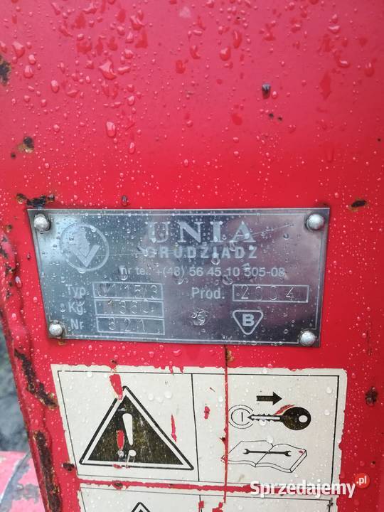 Pług obrotowy unia nieuszkodzony Uniejów