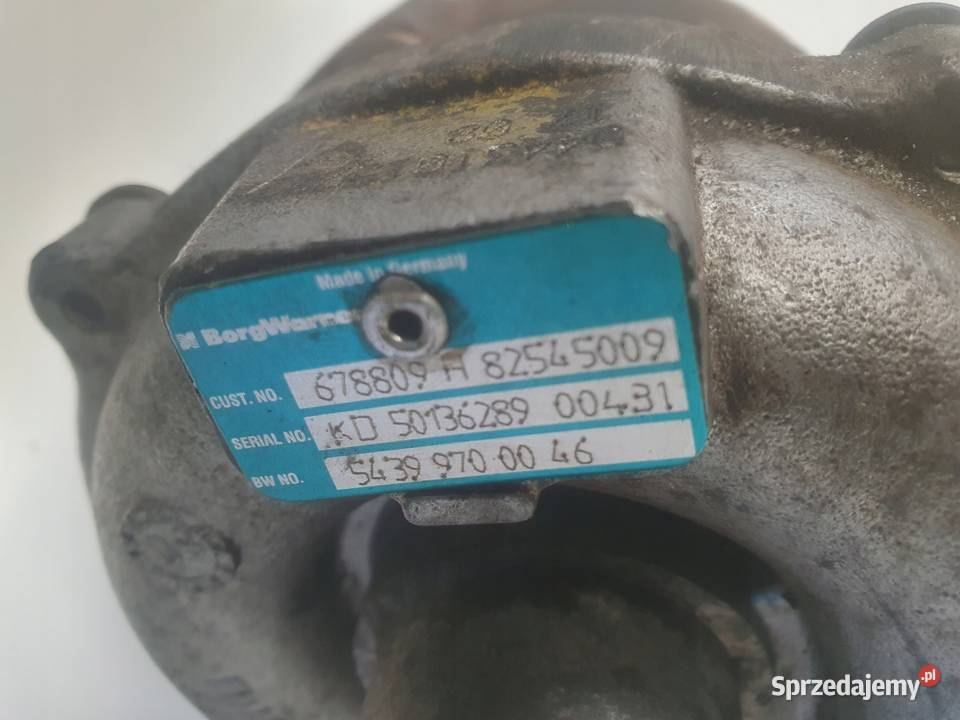 TURBOSPRĘŻARKA Renault Kangoo II 15 DCI turbo