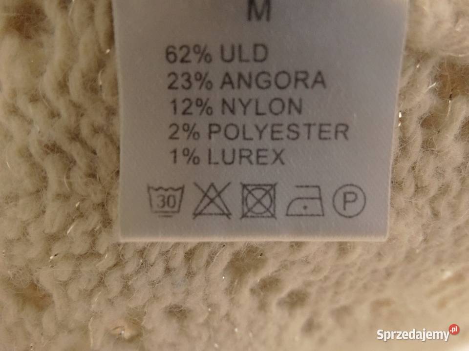 Sweter Kardigan Wełniany z Angorą Rozpinany brązowy/beżowy Swetry i golfy Łomża