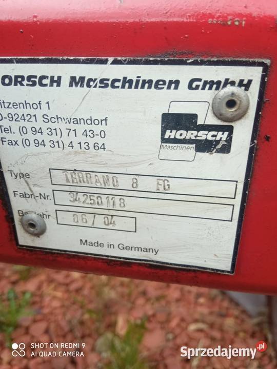 AGREGAT HORSCH Terrano 8FG 2004 r