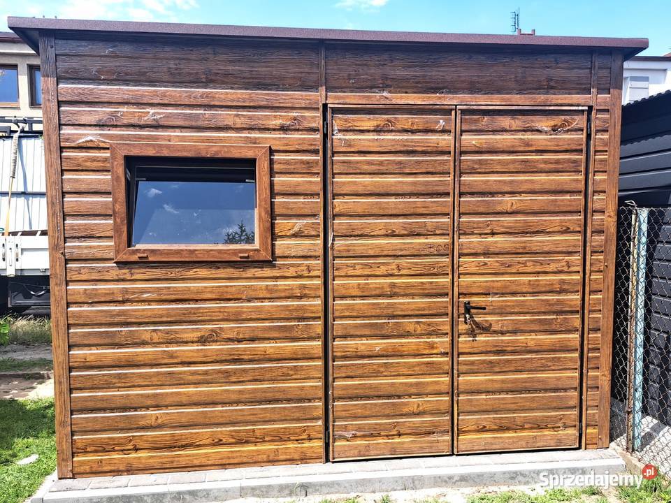 GRAFIT Garaż Blaszany Na narzędzia SchowekWiatka Szczecinek