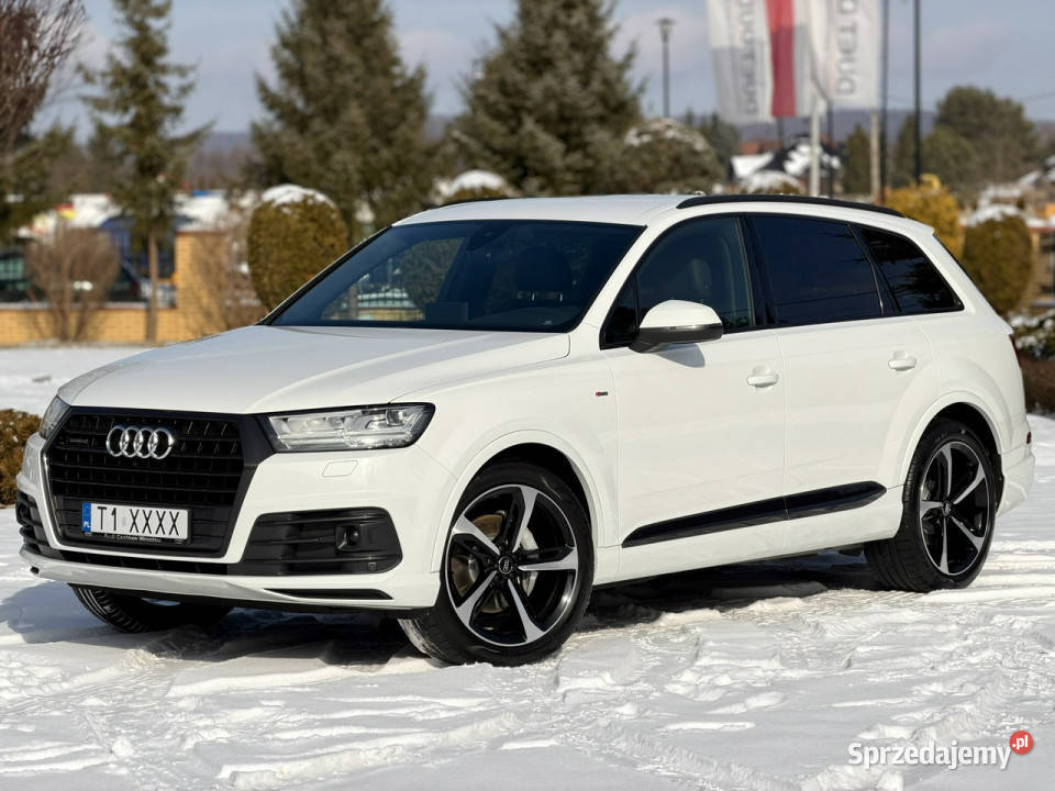 Audi Q7 Bagato Wyposażona S Line Polski Salon nieuszkodzony Widełki