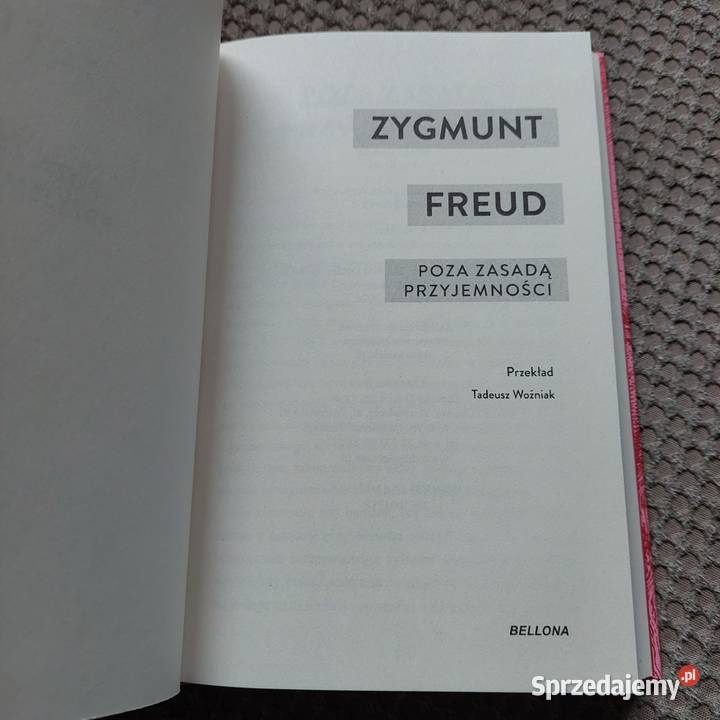 Zygmunt Freud Poza zasadą przyjemności twarda Kraków