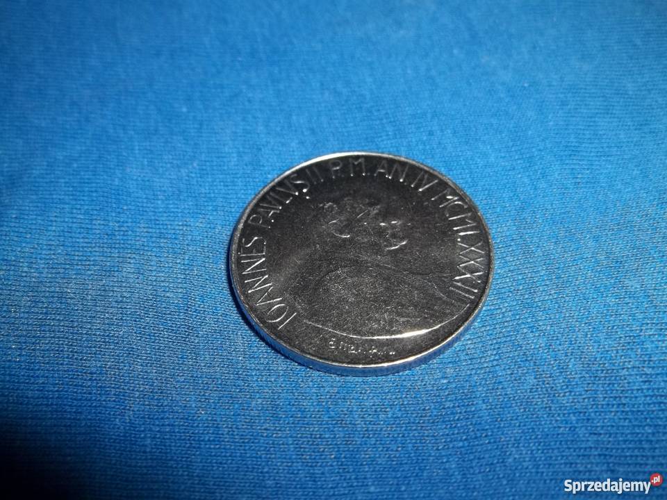 Watykan 100 lirów 1982r Jan Paweł IImonety Łódź