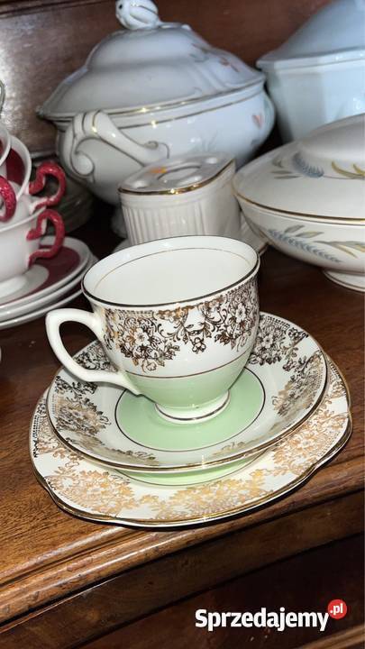 Filiżanka z talerzykiem DIAMOND ENGLAND Gdańsk