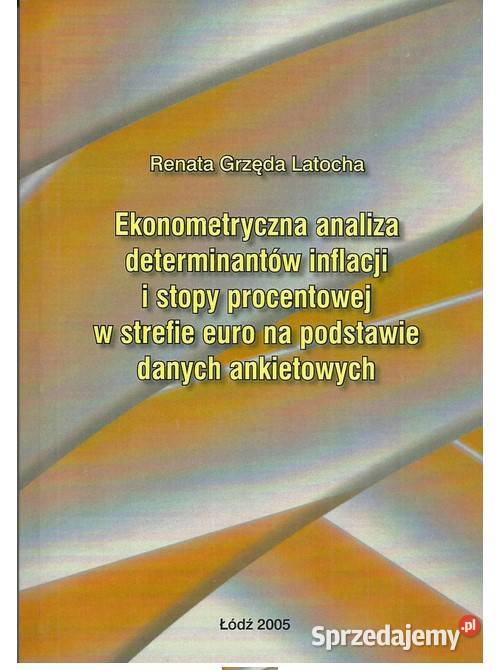 Ekonometryczna analiza determinantów inflacji i Łódź