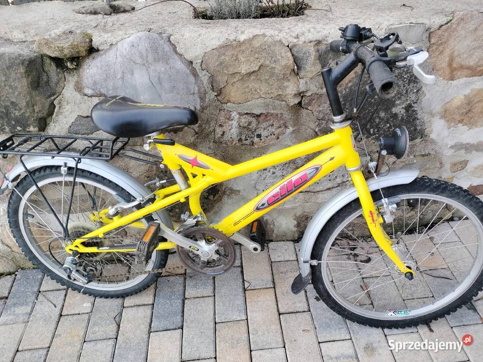 Żółty rower dziecięcy cilo team junior Urszulin