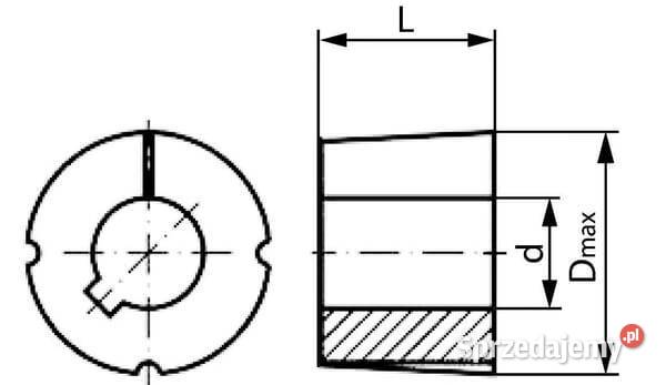 Tuleja z chwytem stożkowym 45 mm 353545TLKR małopolskie Kamionna
