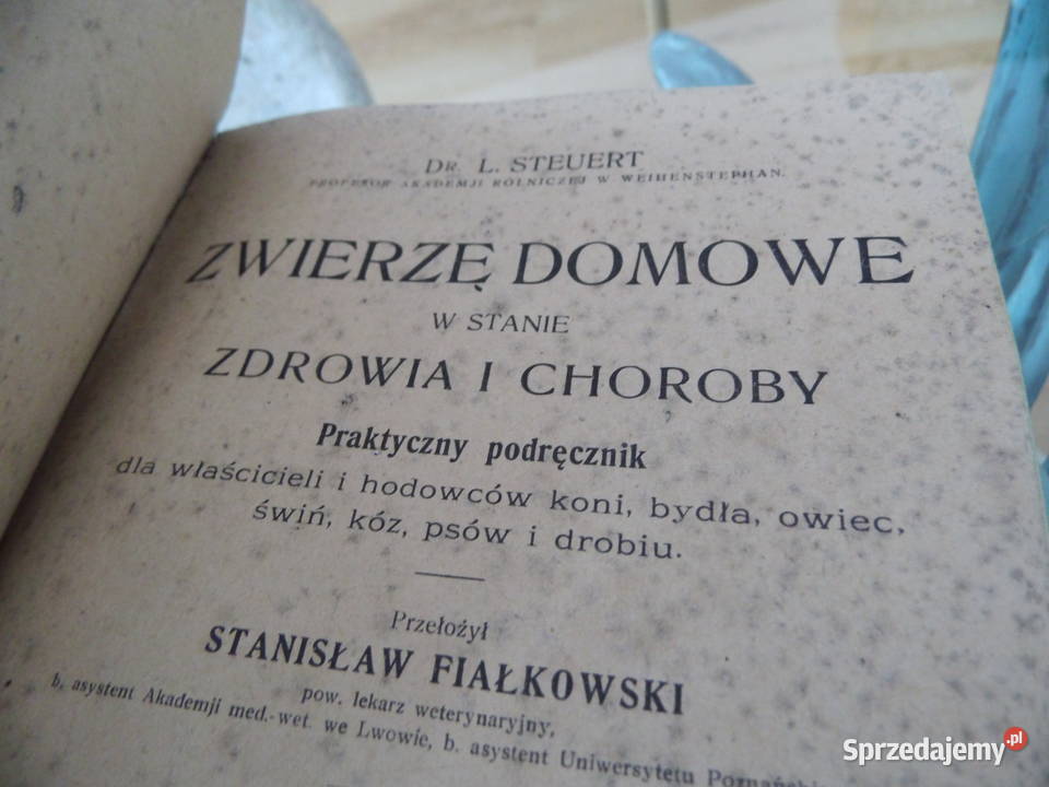 Zwierzęta domowe Poradnik przedwojenny wydania Radzewice