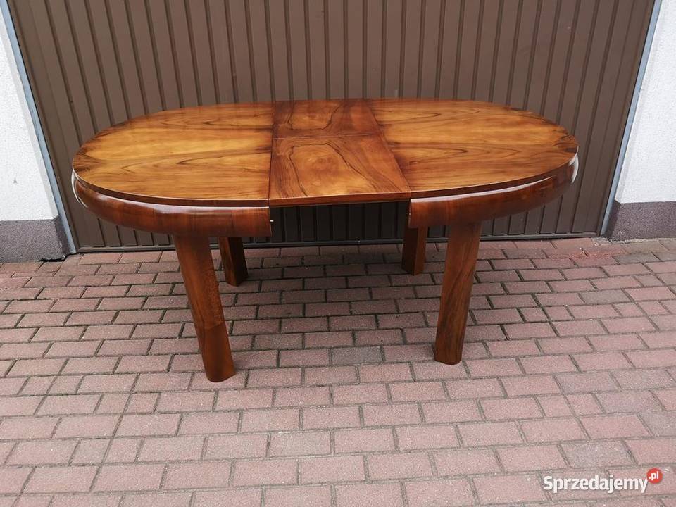Stół ArtDeco Orzech Beczka 130 Antyk Stary Swarzędz