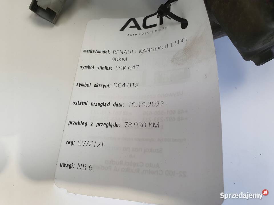 Renault Kangoo II 15 DCI SPRĘŻARKA KLIMATYZACJI Janów