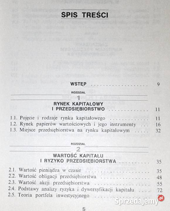 Przedsiębiorstwo na rynku kapitałowym Jan Duraj Rok wydania 1997 Chełm