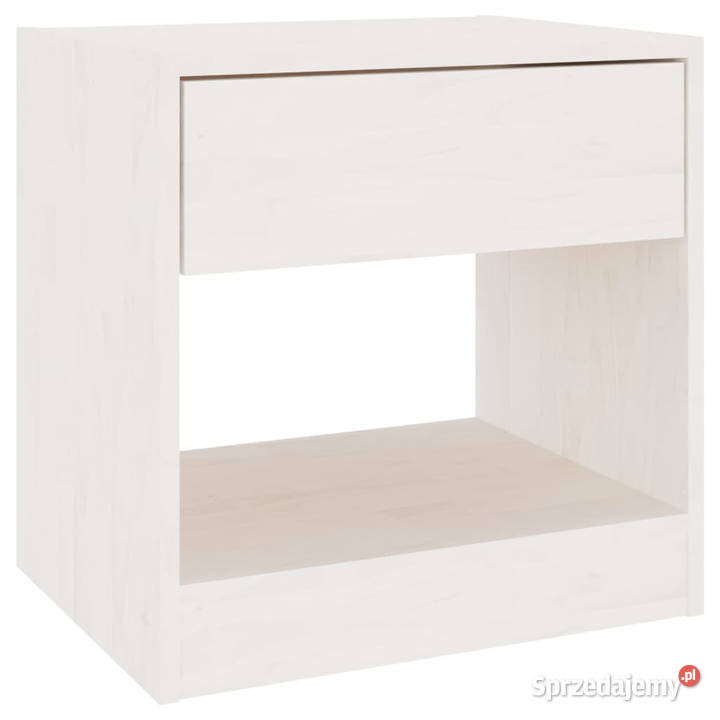 Szafki nocne 2 białe 40x31x40 lite drewno Warszawa