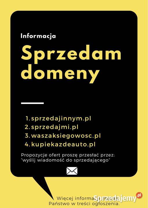 Sprzedam wyjątkowe domeny pod biznes