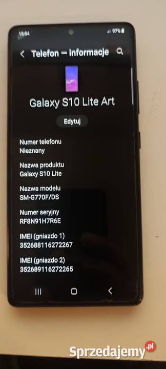 Samsung Galaxy S10 Lite 8GB RAM 128 GB ROM Szczecin