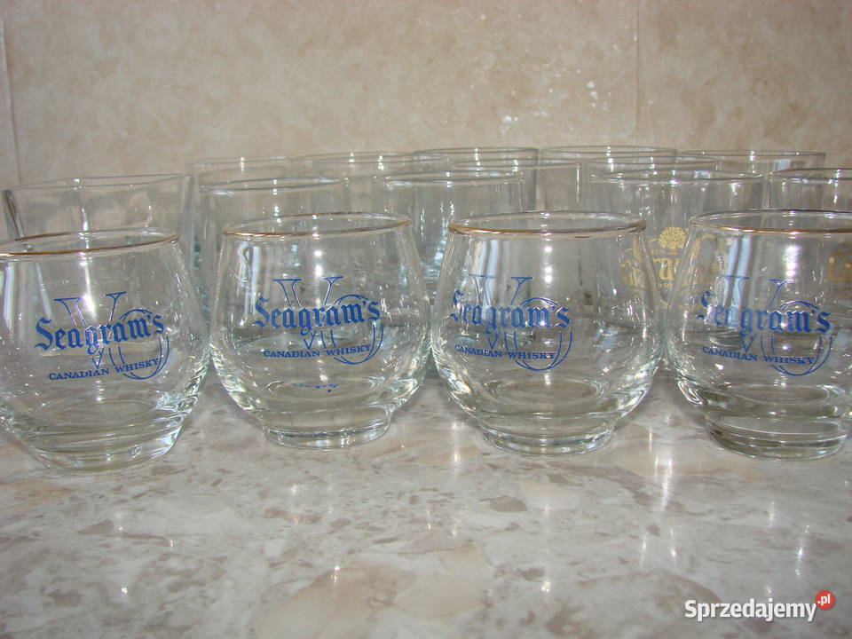 Ballantines Walker Grants Seagrams szklanki do