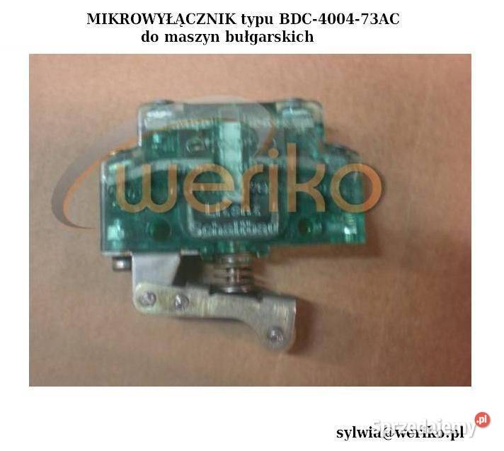Przełącznik rolkowy typ BDC400473AC Lubin