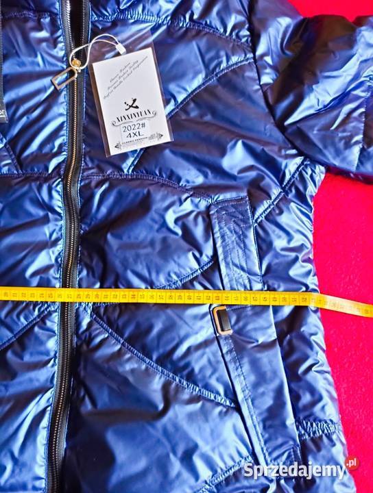 Kurtka granatowa z kapturem Moda i Styl Cieszyn sprzedam