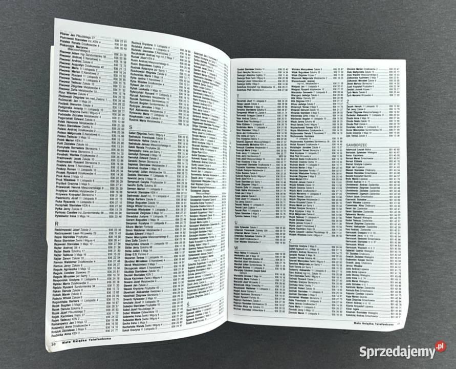 Mała ksiażka telefoniczna Sandomierz 1997 Pozostałe Stalowa Wola sprzedam