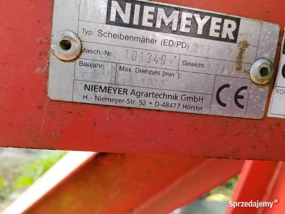 Kosiarka dyskowa niemeyer 26 Skoczkowo