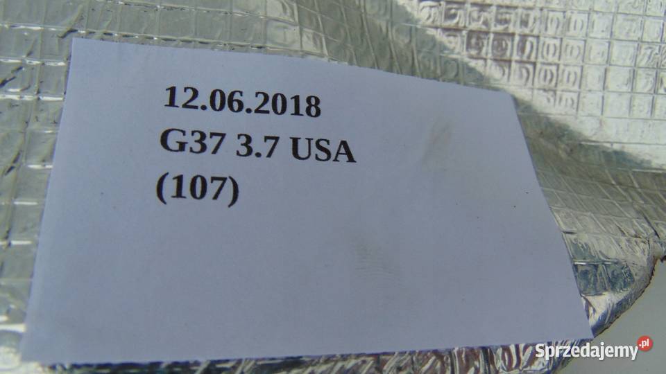 OSŁONA TERMICZNA INFINITI G37 0713 sprzedam