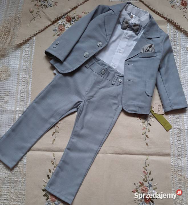 Garnitur szary 4czesciowy chłopca Folletti chłopiec Lublin