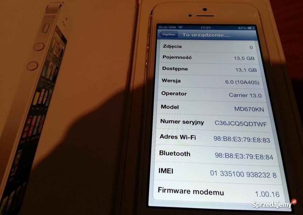 Iphone 5 16GB Pińczów