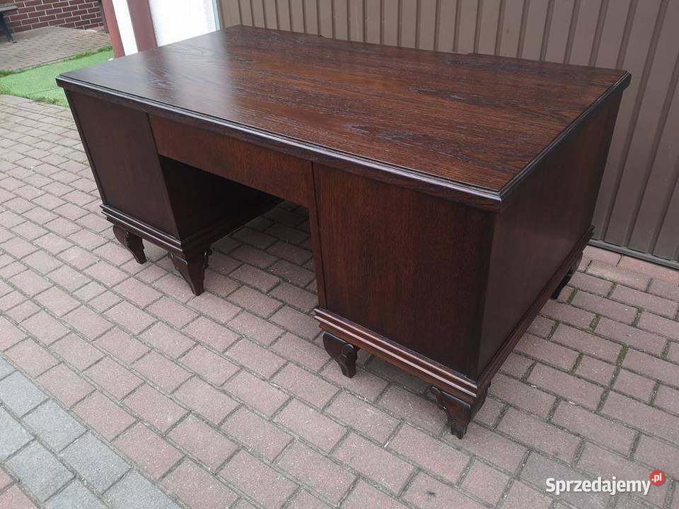 Biurko Dębowe Gabinetowe Unikatowe Stare Antyk Swarzędz sprzedam
