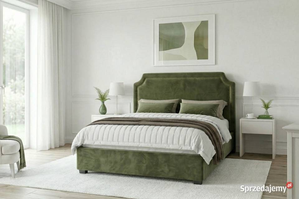 Łóżko tapicerowane FABIO 160x200 z pojemnikiem I 180cm wielkopolskie Poznań