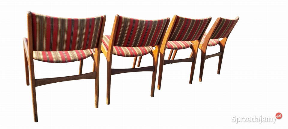 DUŃSKIE KRZESŁA LATA 60 KOMPLET Szczecin