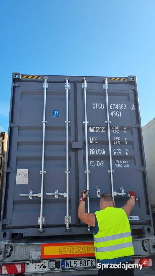 Kontener magazynowy 40HC 12 metrowy morski mazowieckie Warszawa