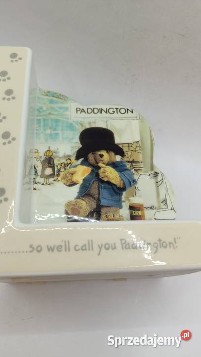 Miś Paddington rzadka podpórka do książek Figurki i rzeźby Zamość