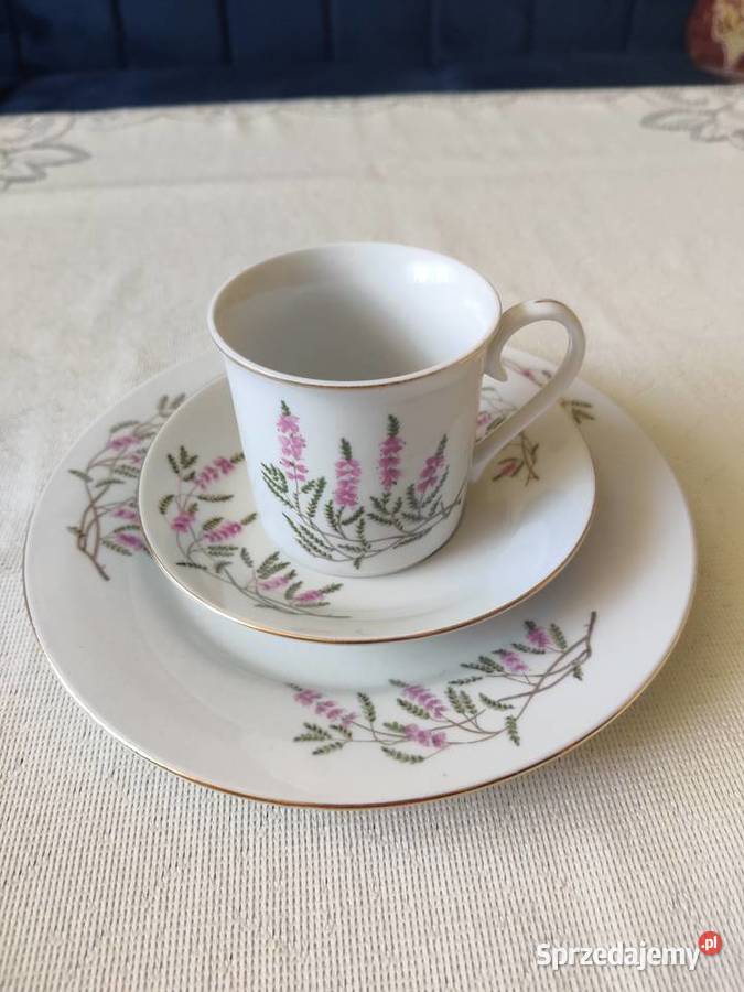 Filiżanki do Espresso talerzyki deserowe wielokolorowy Filiżanki i spodki Myszków