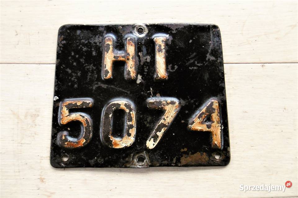 tablica rejestracyjna HI5074 rejestracja prl wsk opolskie Namysłów