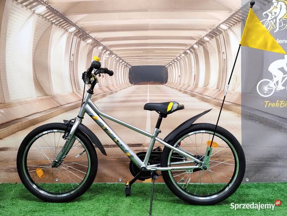 Rower dziecięcy chłopca RACE koło 20 chorągiewka