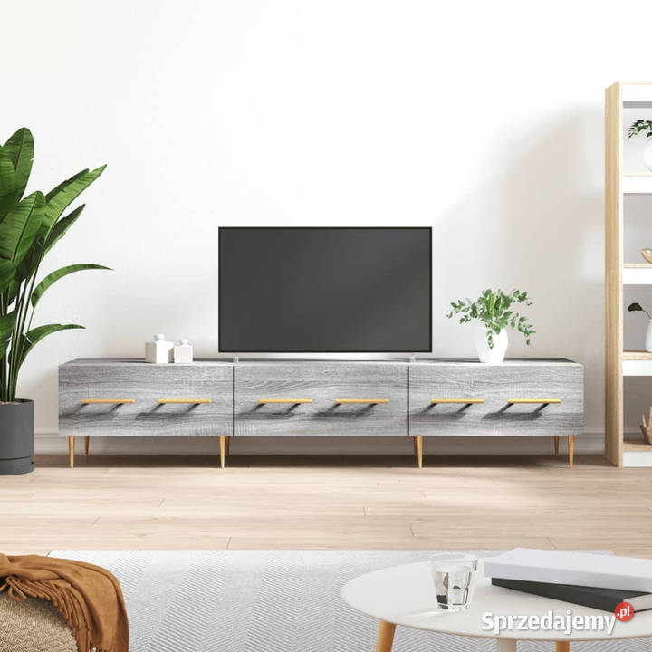 Szafka pod telewizor szary dąb sonoma 150x36x30 mazowieckie Warszawa