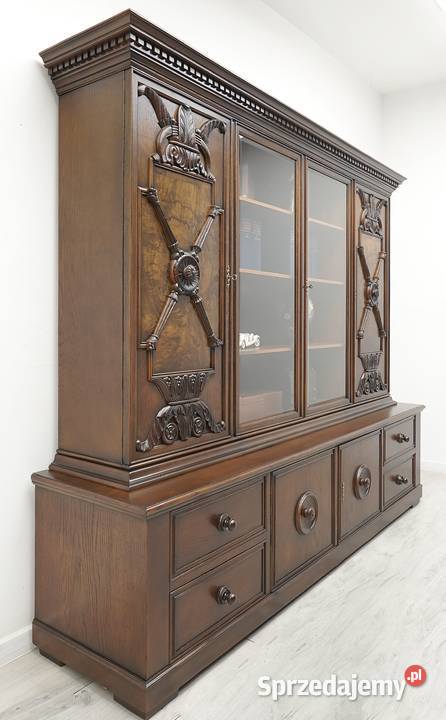 Zabytkowa biblioteka z lat 30tych w stylu Jerka