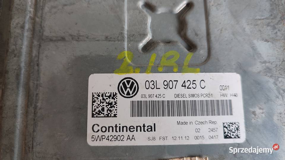 KOMPUTER STEROWNIK SILNIKA VW PASSAT B7 16 TDI Włoszczowa sprzedam