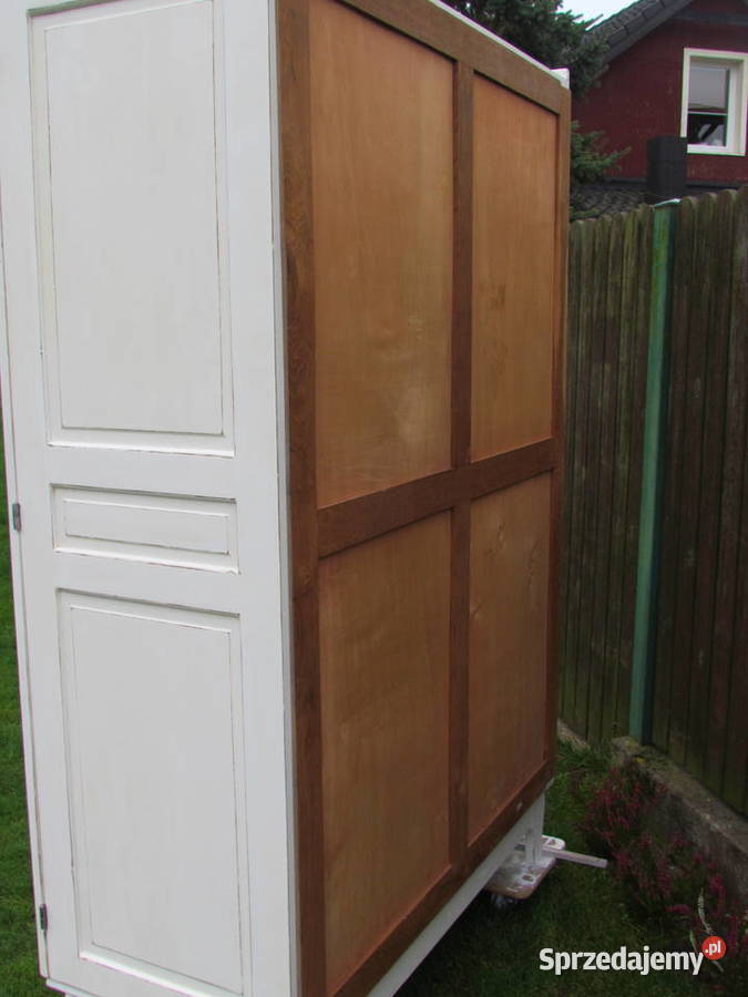 stara dębowa szafa renowacji shabby chic biała Stepnica sprzedam