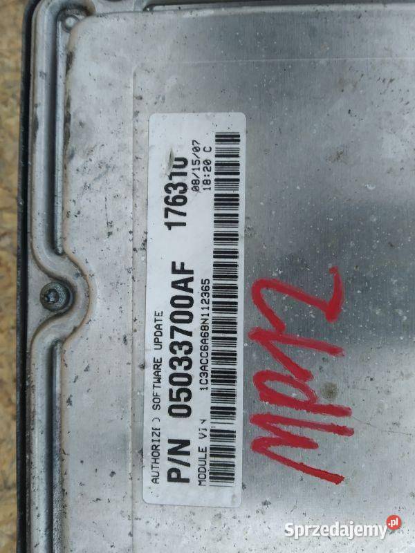 KOMPUTER STEROWNIK SILNIKA CHRYSLER SEBRING III śląskie Gliwice