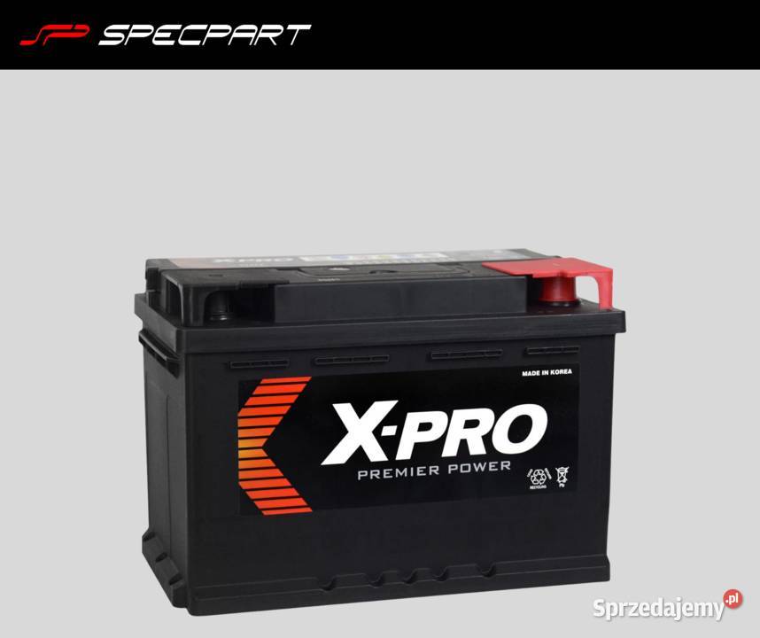 Akumulator XPRO 71Ah 640A EN niski Prawy Plus Rzeszów sprzedam