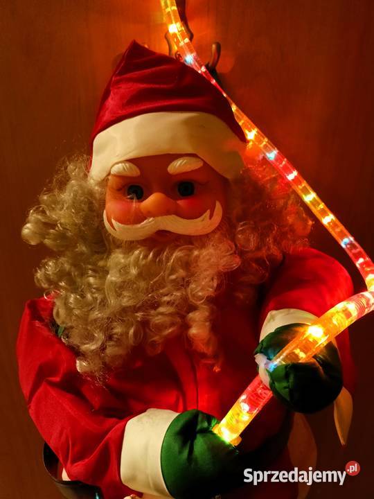 Mikołaj wspinający się linie z wężem led Tarnobrzeg