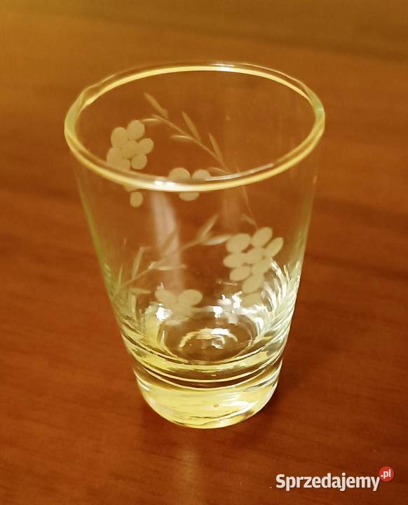 Kieliszji drobne grawerowane 5 Łódź sprzedam