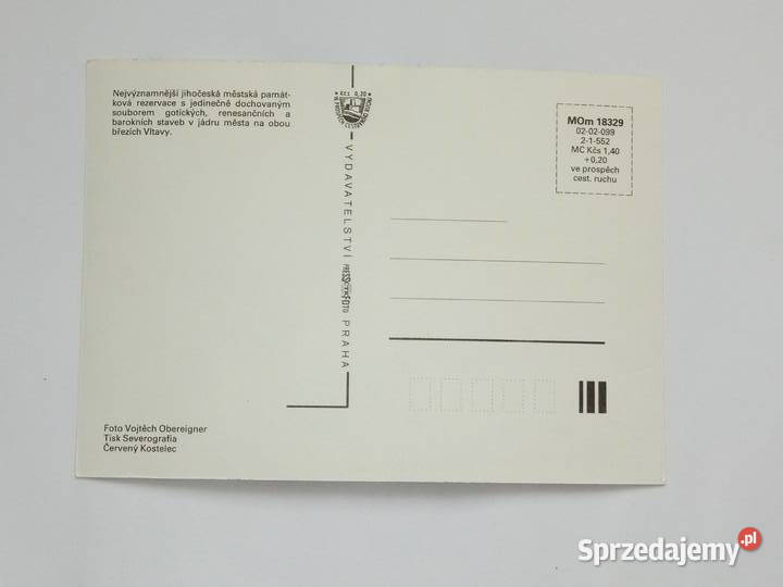 Pocztówka Czeski Krumlow lata 80te NOWA śląskie