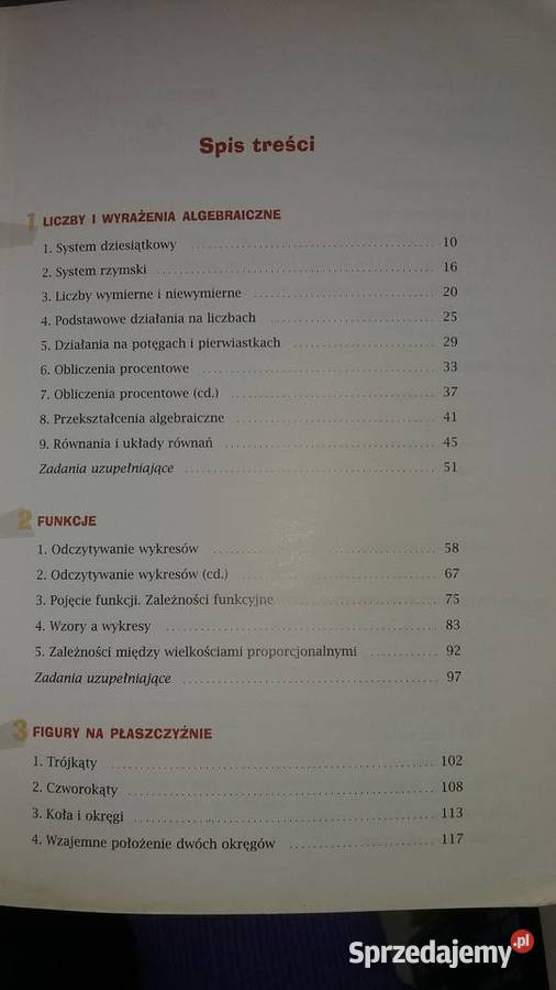 matematka 3 gimnazjum szkolne podręczniki sprzedam