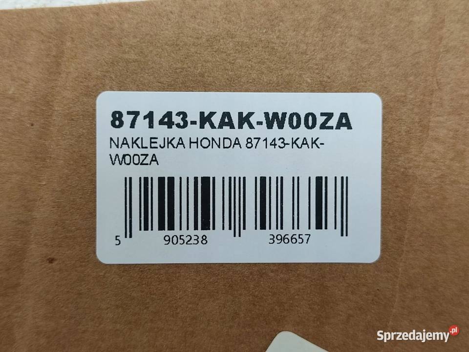 NAKLEJKA NA BOCZEK PRAWY HONDA CRM125R 1997 NOWA sprzedam