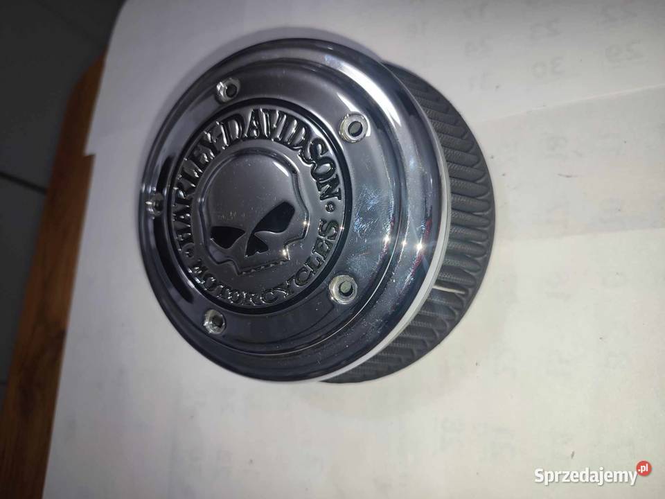 Harley filtr powietrza stożek KN Skull Trzciana